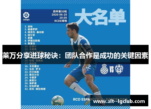 莱万分享进球秘诀：团队合作是成功的关键因素